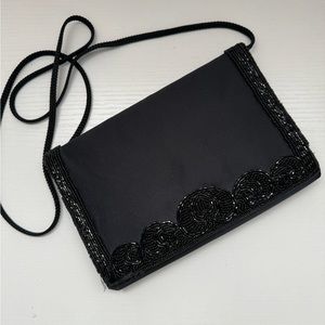 Vintage satin clutch